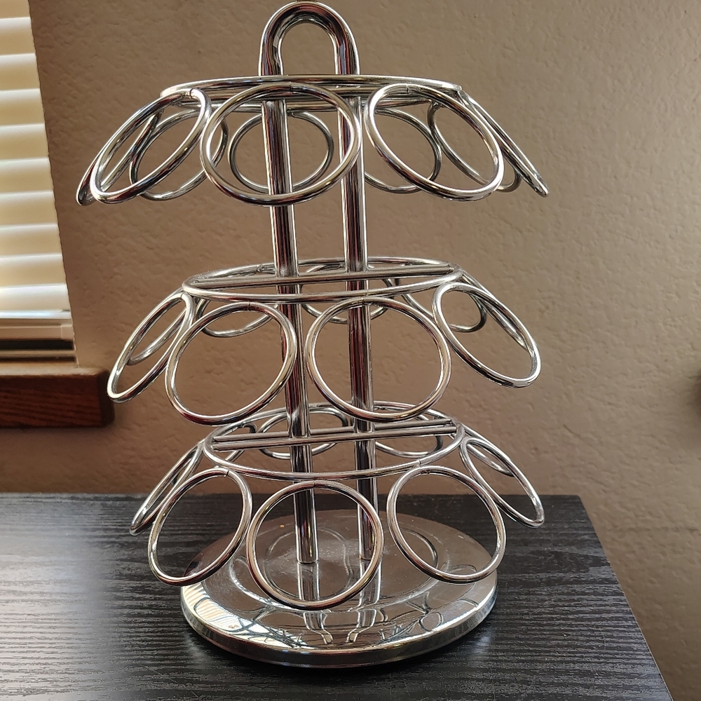 Silver Metal Coffee Pod Holder